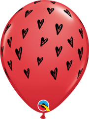 BALAO 11" R VERMELHO PC50 SEMENTES DE CORACAO