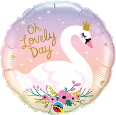 BALAO 18" REDONDO PC1 OH LOVELY DAY-CISNE