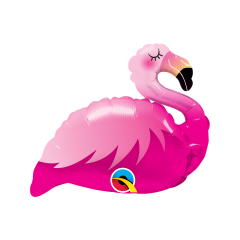 BALAO 14" SHAPE SOLTO MINI PINK FLAMINGO