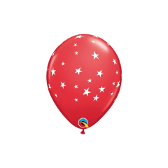BALAO 11" R AZUL E/VERM PC50 ESTRELAS CONTEMPORANEAS