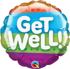 BALAO 04" REDONDO SOLTO GET WELL COLOR BANDS