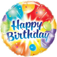 BALAO 09" REDONDO SOLTO BDAY BALLOONS ABLAZE BLUE