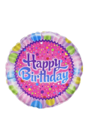 BALAO 09" REDONDO SOLTO BDAY SPRINKLES
