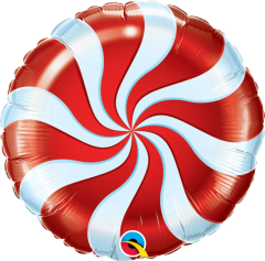 BALAO 09" REDONDO SOLTO CANDY SWIRL RED