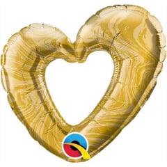 BALAO 14" SHAPE SOLTO MINI OPEN MARBLE HEART GOLD