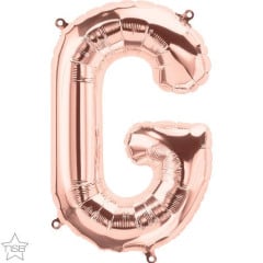BALAO 34" LETRA PC1 G OURO ROSE