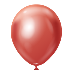 BALAO 5" R MIRROR RED 100 UNID