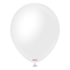 BALAO 5" R OPAQUE SATIN SNOW WHITE 50 UNID