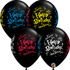 BALAO 11" R PRETO ONX PC50 HAPPY BIRTHDAY!-FARRO