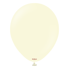 BALAO 18" R MACARON PALE YELLOW 25 UNID