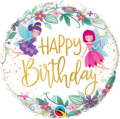 BALAO 18" REDONDO PC1 BDAY WILD FLOWER FAIRIES