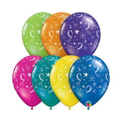 BALAO 11" R SORT FANTASIA PC50 PARTY BALLOONS-A-RND