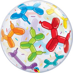 BALAO 22" BUBBLE SIMPLES PC1 BALLOON DOGS