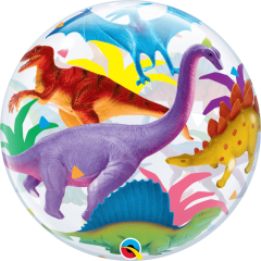 BALAO 22" BUBBLE SIMPLES PC1 COLORFUL DINOSAURS - DINOSSAUROS