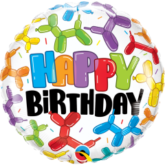 BALAO 18" REDONDO PC1 BDAY BALLOON DOGS