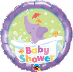 BALAO 18" REDONDO PC1 BABY SHOWER-ELEFANTE