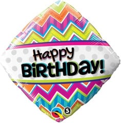 BALAO 18" DIAMANTE PC1 BDAY CHEVRON PATTERNS