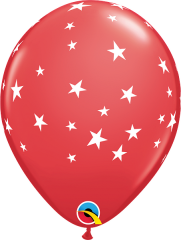 BALAO 11" R VERMELHO PC50 ESTRELAS CONTEMPORANEAS