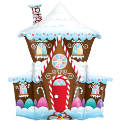 BALAO 37" SHAPE PC1 DECORATED GINGERBREAD HOUSE