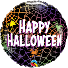 BALAO 18" REDONDO PC1 HALLOWEEN SPIDERS & WEBS