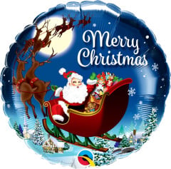 BALAO 18" REDONDO PC1 CHRISTMAS ST. NICK
