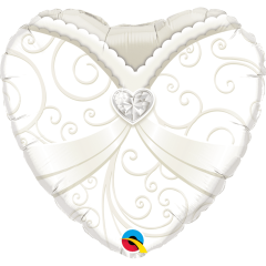BALAO 18" CORACAO PC1 WEDDING GOWN