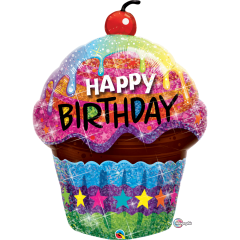 BALAO 35" SHAPE HOL PC1 BDAY DAZZLING CUPCAKE
