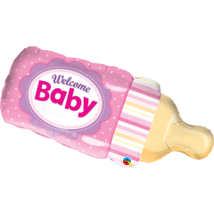 BALAO 39" SHAPE PC1 WELCOME BABY BOTTLE PINK