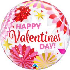 BALAO 22" BUBBLE SIMPLES PC1 VALENTINE'S DAY PAPER FANS