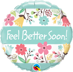 BALAO 18" REDONDO PC1 FEEL BETTER SOON!- FLORAL