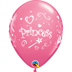 BALAO QUALATEX 11" ESTAMPADO - PACOTE FESTIVO COM 6 UNIDADES - PRINCESA - PRINCESS