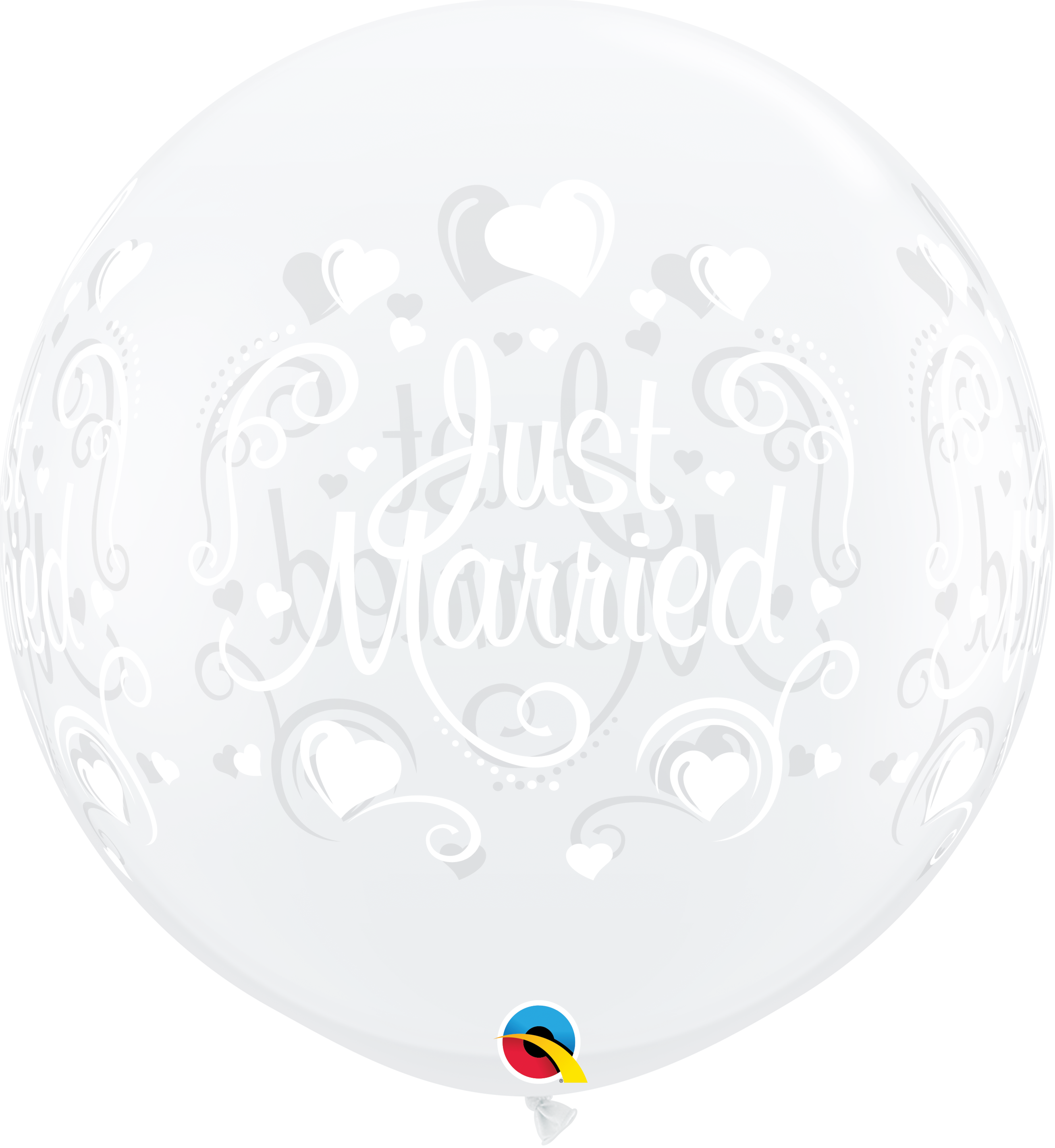 BALAO 3' R DIAMANTE TRAN PC2 JUST MARRIED HEARTS WRAP