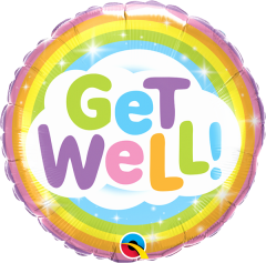 BALAO 18" REDONDO PC1 GET WELL!-ARCO-IRIS