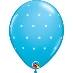 BALAO 11" R AZUL OVO PC50 SMALL POLKA DOTS