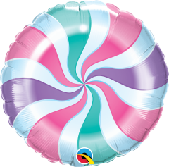BALAO 18" REDONDO PC1 CANDY PASTEL SWIRL