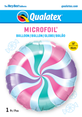 BALAO 18" REDONDO PC1 CANDY PASTEL SWIRL