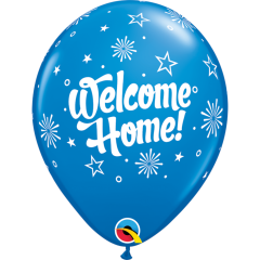 BALAO QUALATEX 11" ESTAMPADO - PACOTE FESTIVO COLORIDO COM 6 UNIDADES - WELCOME HOME - BEM VINDO