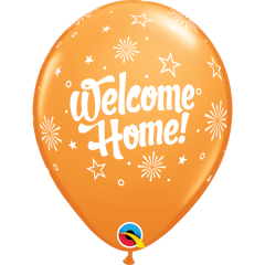 BALAO QUALATEX 11" ESTAMPADO - PACOTE FESTIVO COLORIDO COM 6 UNIDADES - WELCOME HOME - BEM VINDO