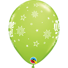 BALAO QUALATEX 11" ESTAMPADO - PACOTE FESTIVO COM 6 UNIDADES - GET WELL - MELHORAS! - FIQUE BEM LOGO!