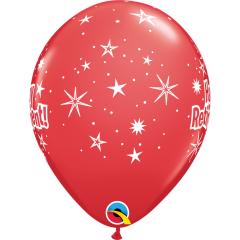 BALAO QUALATEX 11" ESTAMPADO - PACOTE FESTIVO COM 6 UNIDADES - HAPPY RETIREMENT - FELIZ APOSENTADORIA