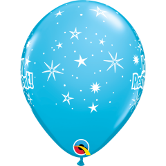 BALAO QUALATEX 11" ESTAMPADO - PACOTE FESTIVO COM 6 UNIDADES - HAPPY RETIREMENT - FELIZ APOSENTADORIA