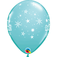 BALAO QUALATEX 11" ESTAMPADO - PACOTE FESTIVO COM 6 UNIDADES - HAPPY RETIREMENT - FELIZ APOSENTADORIA
