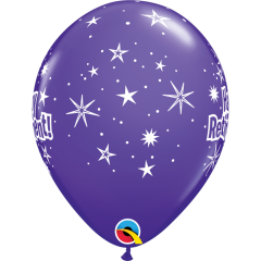 BALAO QUALATEX 11" ESTAMPADO - PACOTE FESTIVO COM 6 UNIDADES - HAPPY RETIREMENT - FELIZ APOSENTADORIA