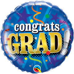 BALAO 18" REDONDO PC1 CONGRATS GRAD! PARTY
