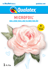 BALAO 36" SHAPE PC1 PINK WATERCOLOR ROSE