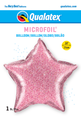 BALAO 20" ESTRELA PC1 GLITTERGRAPHIC PINK
