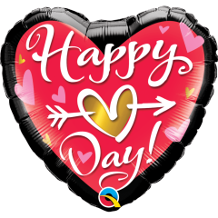 BALAO 18" CORACAO PC1 HAPPY (HEART) DAY!