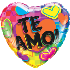 BALAO 18" CORACAO PC1 TE AMO! FUN HEARTS