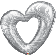 BALAO 42" SHAPE PC1 OPEN MARBLE HEART-SILVER