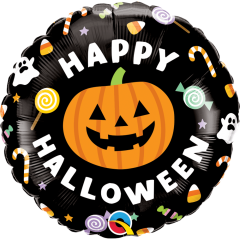 BALAO 18" REDONDO PC1 HALLOWEEN JACK & CANDIES